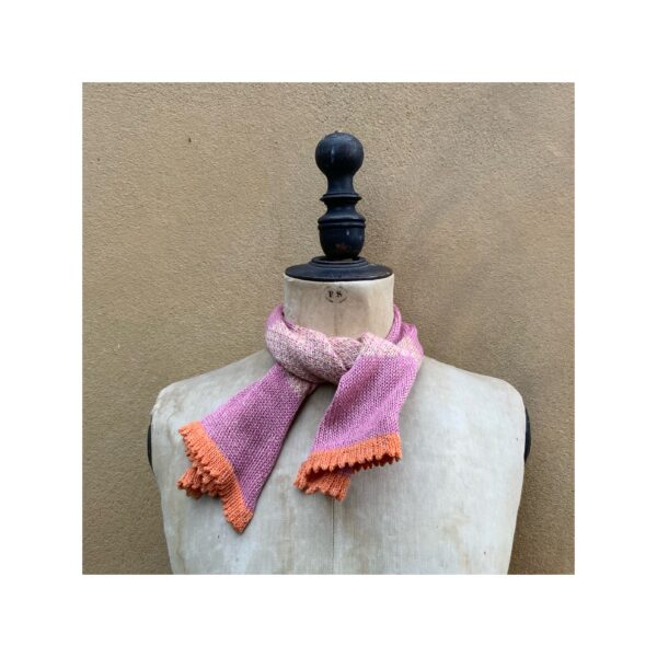 Necktie in Cashmere + Linen “Tempo, Honeycomb + Bergamot” - Image 4