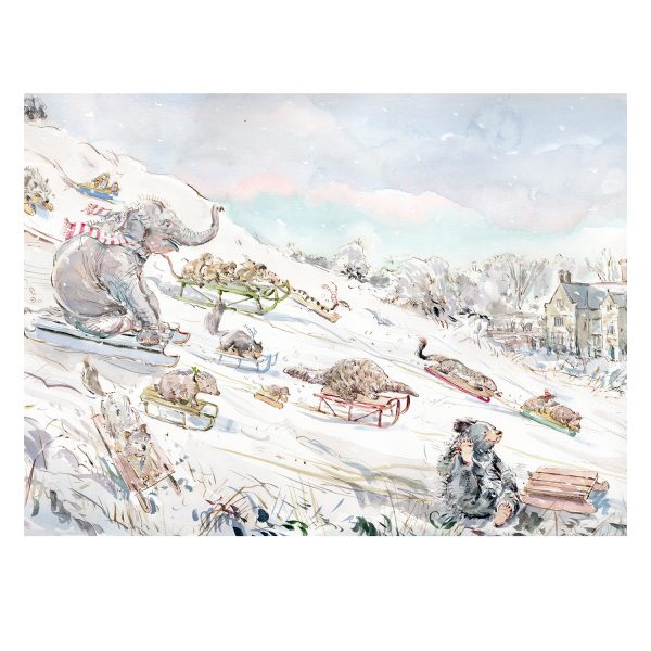 PRINT Bateman’s “Sledge Race”