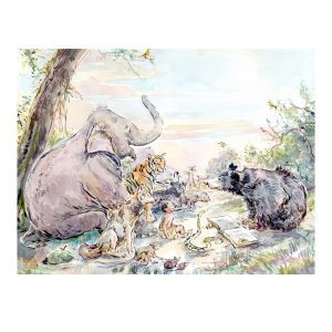 PRINT Bateman’s “Jungle Book Story Time”