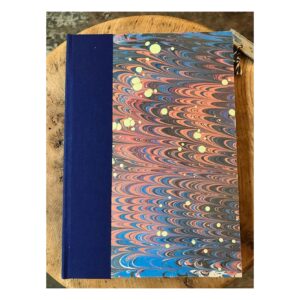 Ruled Journal marbled cover No34