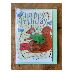 Mini Birthday Card “Green Top”