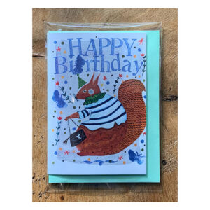 Mini Birthday Card “Stripey Top”