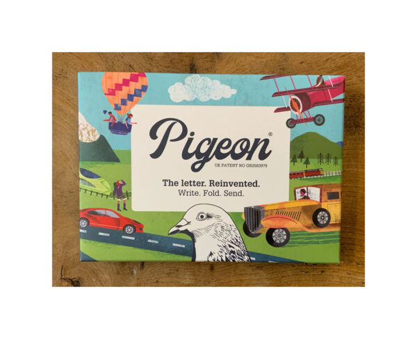 Hop on Board “Write. fold. send” by Pigeon Posted