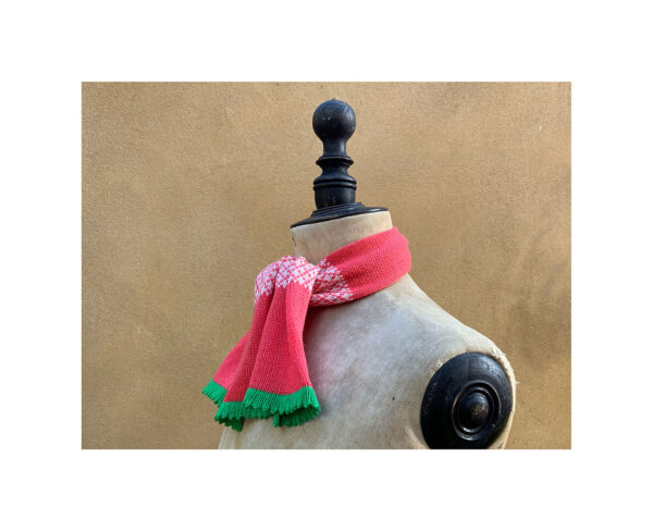NEW Odyssey Cashmere + Cotton Necktie “Starfish, Chantilly + Parrot” - Image 4