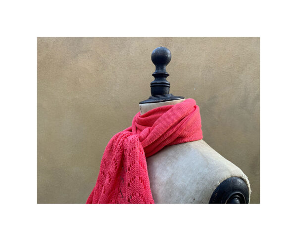 NEW Odyssey Cashmere + Cotton Lace Scarf “Starfish” - Image 3