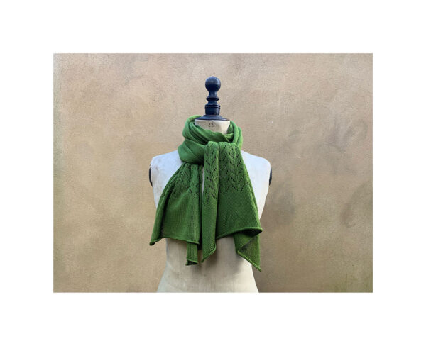 NEW Odyssey Cashmere + Cotton Lace Scarf “Picholine” - Image 2