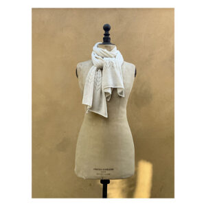 NEW Odyssey Cashmere + Cotton Lace Scarf “Chantilly”