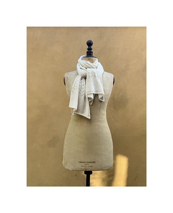 NEW Odyssey Cashmere + Cotton Lace Scarf “Chantilly”