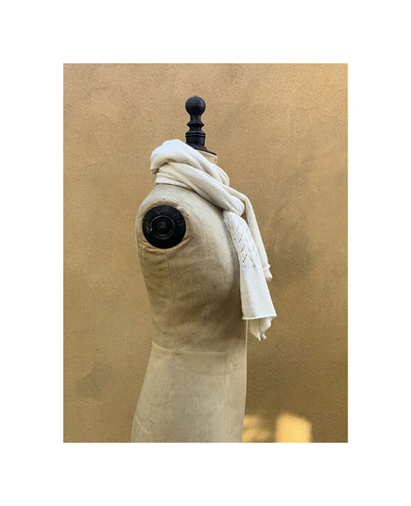 NEW Odyssey Cashmere + Cotton Lace Scarf “Chantilly” - Image 3