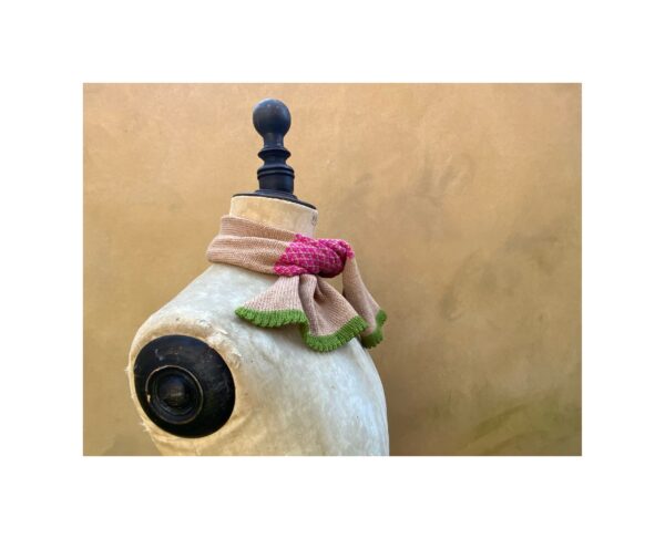 NEW Odyssey Cashmere + Cotton Necktie “Brown Sugar, Punk + Picholine” - Image 2