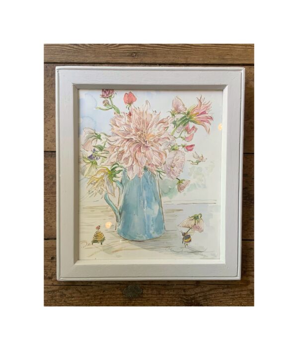 Original Framed Watercolour “Still Life with blue jug”