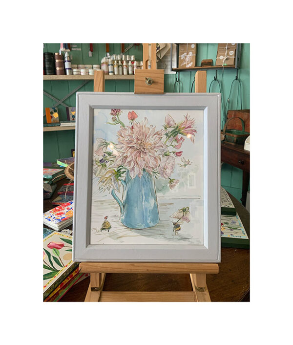 Original Framed Watercolour “Still Life with blue jug” - Image 2