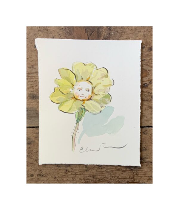 Original Watercolour “Flower Baby”