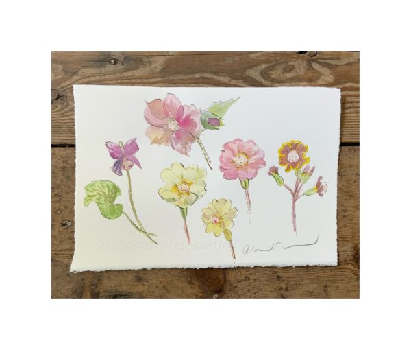 Original Watercolour “Flower Baby Study”