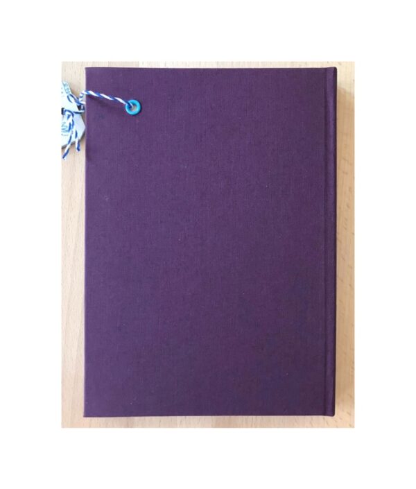 Unruled Journal  Hand painted Jug and blue butterfly No63 - Image 3