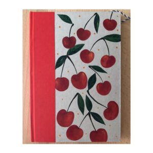 Unruled Journal  Hand painted Just Cherries No62