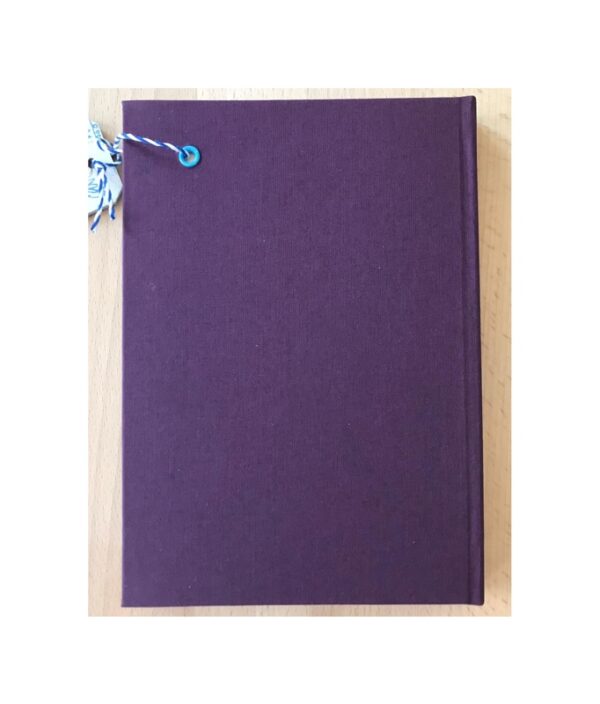 Unruled Journal Hand painted Artichoke with ladybird No65 - Image 2
