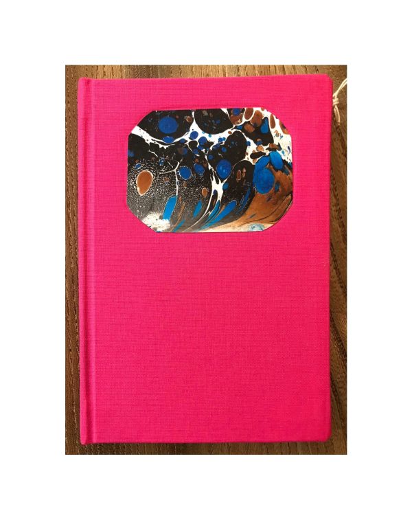 Pink with marbled label A6 Pocket size note book No25