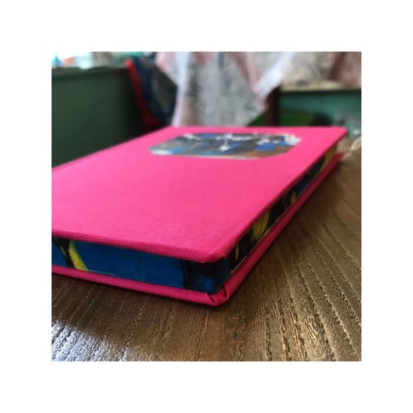 Pink with marbled label A6 Pocket size note book No25 - Image 2
