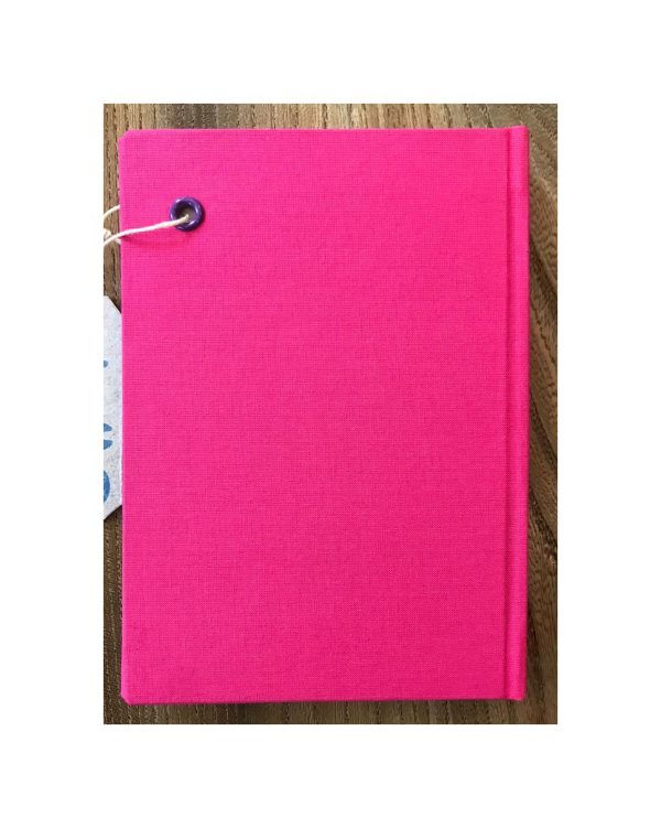 Pink with marbled label A6 Pocket size note book No25 - Image 3