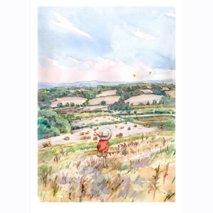 NEW PRE-ORDER PRINT “Girl + Dog on Brede Valley walk”