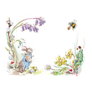 PRE-ORDER New Print “Wonderland-Bunny and Bee”