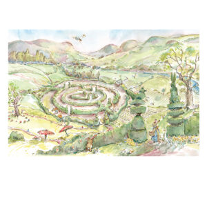 PRE-ORDER New Print “Wonderland- Bunny Maze”