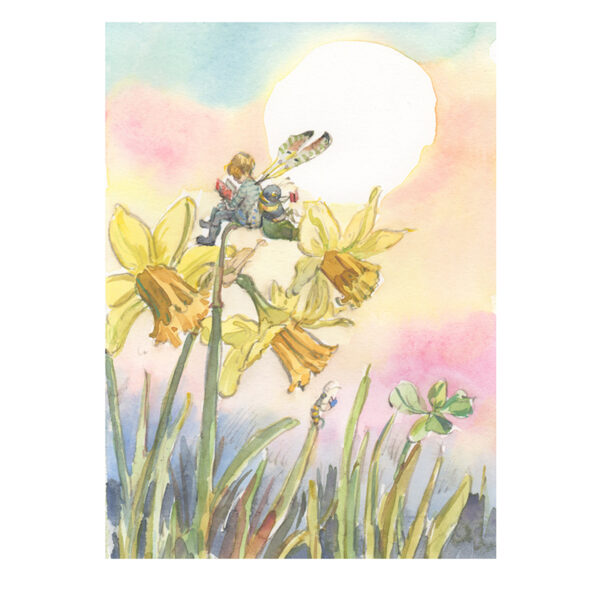 PRE-ORDER Print “Reading Club on Daffodils”