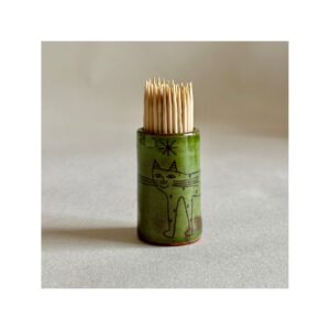 Toothpick Holder “Green Max Cat”