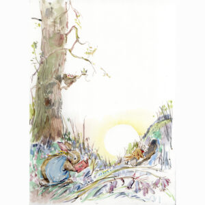 Original Watercolour “Bunny Wonderland”
