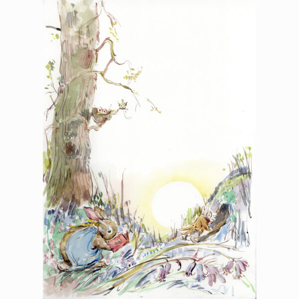 Original Watercolour “Bunny Wonderland”