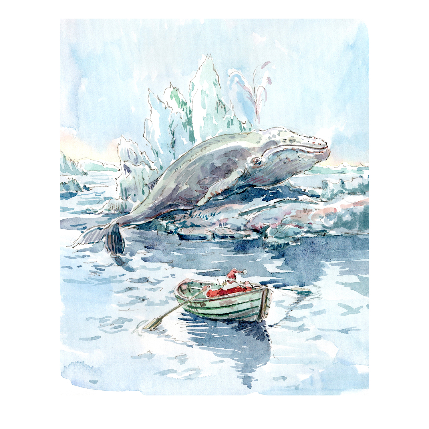 PRE-ORDER NEW PRINT “Always by your side” Whale