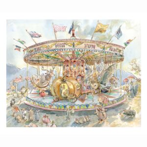 PRE-ORDER PRINT “Autumn Carousel with Pumpkin”