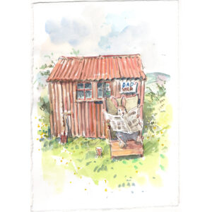 Original Watercolour “Dad’s Shed”