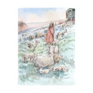 PRE-ORDER NEW Print “Little Shepherdess (red coat)”