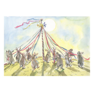 PRE-ORDER PRINT “May Pole Rabbits”