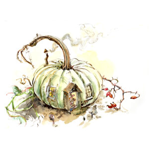 PRE-ORDER PRINT “Pumpkin Mouse House”