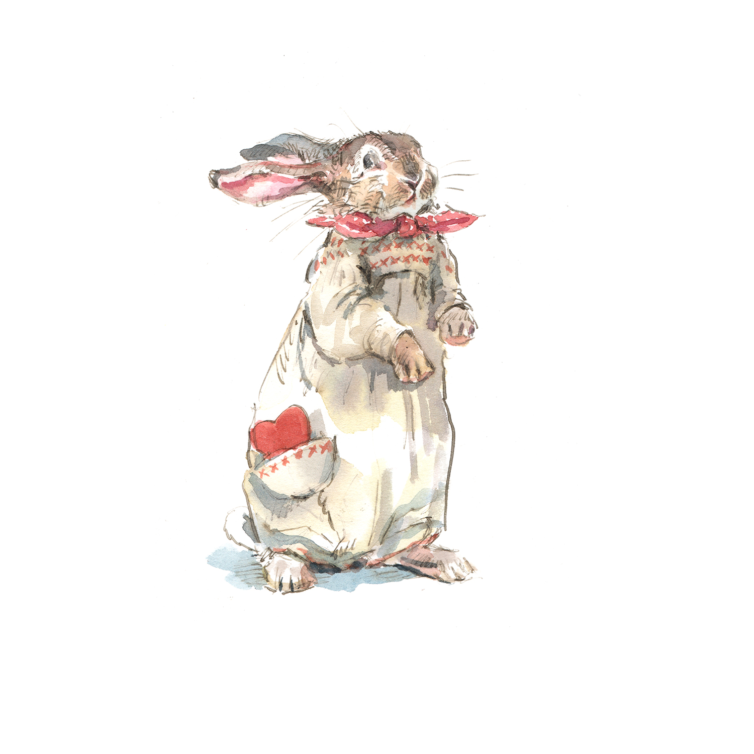 NEW PRE-ORDER Print “Rabbit + Heart”