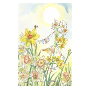 PRE-ORDER Print “Washing line with Ladybird and Daffodils”