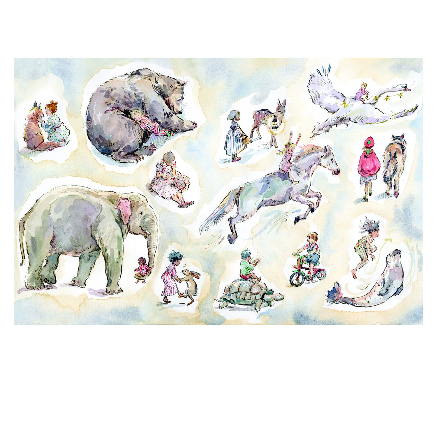 PRE-ORDER PRINT “The Moonlight Guard Animals”