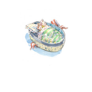 NEW PRE-ORDER Print “Tiny Bunny in Easter Egg Bed”