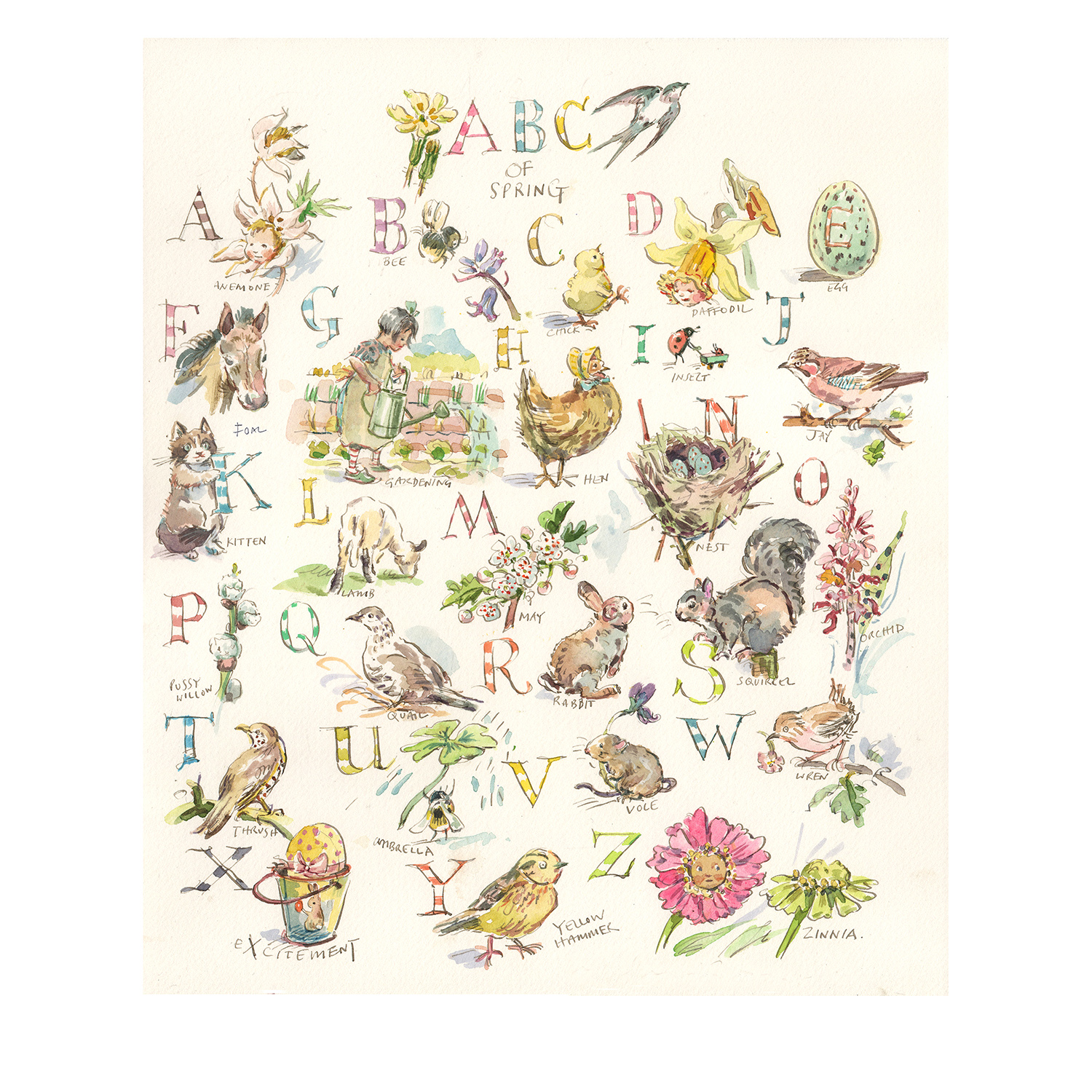 PRE-ORDER NEW PRINT “ABC of Spring”