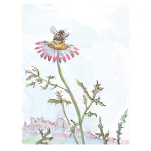 PRE-ORDER Print “Bee Reading on Flower”