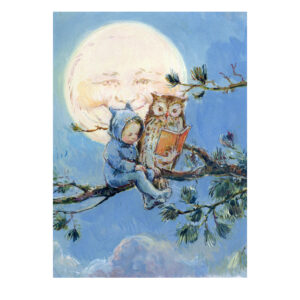 PRE-ORDER PRINT “Moonlit Story time with Owl”