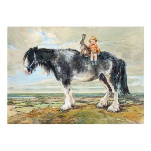 PRE-ORDER PRINT ”Child and Hare on Horse”