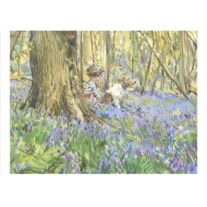 PRE-ORDER Print “Child and Dog in Bluebell Wood”